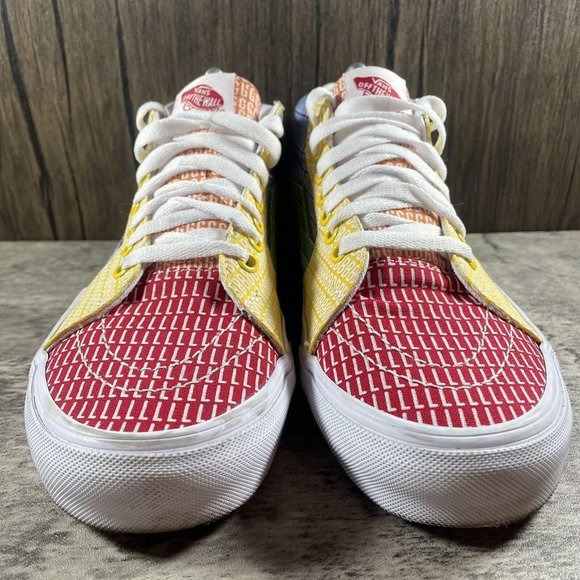 VANS Sk8-Mid PRIDE LGBTQ+ Gay Rainbow Skate Colorblock Shoes Size M 8 W 9.5 - Picture 5 of 10